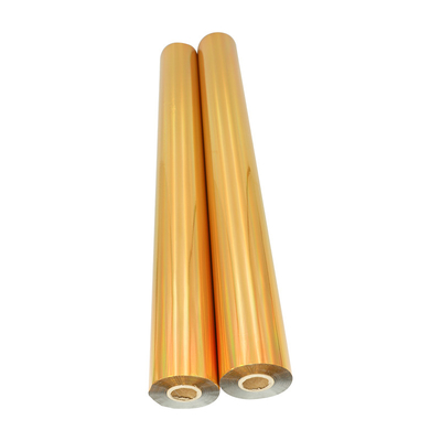 Plastic Gold Aluminum Foil Metallic PVC Sheet Laser Hot Stamping Plastic Foil For Printing